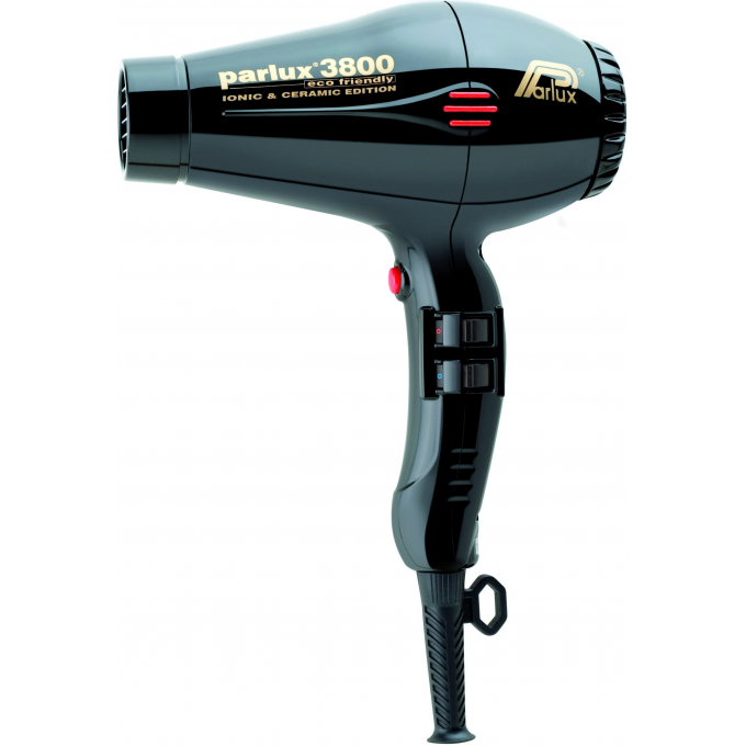 Профессиональный фен Parlux 3800 Eco Friendly Ion Ceramic Pro 2100 Ватт Черный 0901-3800 black